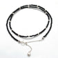 Natural Black Spinel Beaded Women Necklace