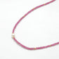 925 Sterling Silver Ruby & Pearl Beaded Necklace – Elegant Gift