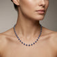 925 Sterling Silver Tanzanite Beaded Neckace – Jewelry Gift for Her