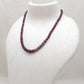 925 Sterling Silver Ruby & Sapphire Beaded Necklace – Gift for Her
