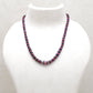 925 Sterling Silver Ruby & Sapphire Beaded Necklace – Gift for Her