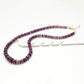 925 Sterling Silver Ruby & Sapphire Beaded Necklace – Gift for Her