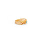 18k Solid Yellow Gold Vintage Statement Ring 6 US