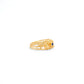 18k Solid Yellow Gold Ring Stone Studded Vintage Ring 6.5 US