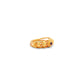 18k Solid Yellow Gold Vintage Floral Engagement Ring 6 US