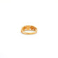 18k Solid Yellow Gold Engagement Ring 6 US