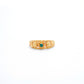 18k Solid Yellow Gold Floral Victorian Ring 7 US