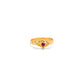 18k Solid Yellow Gold Ruby Vintage Ring 6.5 US