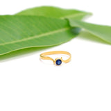 18k Solid Yellow Gold Antique Solitaire Ring 5.5 US