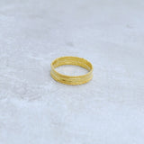 18k Solid Yellow Gold Wedding Engagement Band Ring 6 US
