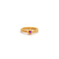 18k Solid Yellow Gold Solitaire Ring 7.5 US Gift for Wife