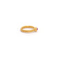 18k Solid Yellow Gold Solitaire Ring 7.5 US Gift for Wife