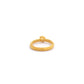 18k Solid Yellow Gold Solitaire Ring 7.5 US Gift for Wife