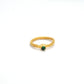 18k Solid Yellow Gold Stone Studded Engagement Ring 8 US
