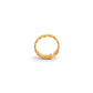 18k Solid Yellow Gold Twisted Adjustable Band Ring