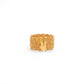 18k Solid Yellow Gold Twisted Adjustable Band Ring