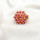 925 sterling silver pink spinel and diamond statement ring size 7 by SAR Gems"