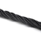 Natural Black Onyx Plain Round Gemstone Beads 12.5" Strand