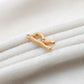 18k Solid Gold Initial R Name Charm