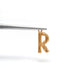 18k Solid Gold Initial R Name Charm