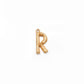 18k Solid Gold Initial R Name Charm