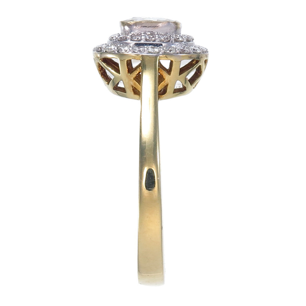 Polki Double Halo Ring