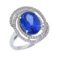 The Tanzanite Orbit Ring