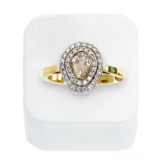 The Polki Dusk Halo Ring - view 3