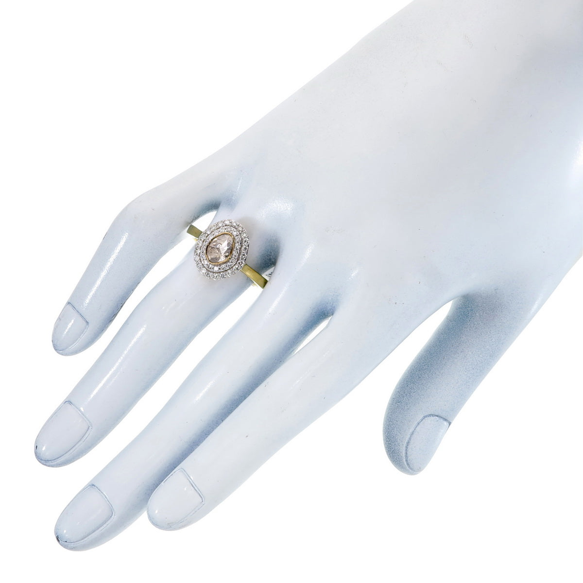 The Polki Dusk Halo Ring