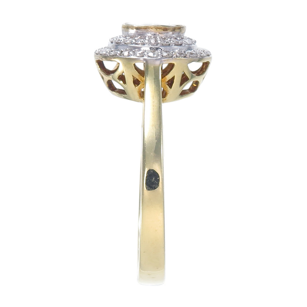 Polki Oval Halo Ring
