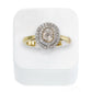 Polki Oval Halo Ring
