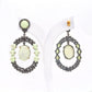 925 Sterling Silver Stylish Agate Gemstone Dangle Earrings