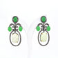 925 Sterling Silver Elegant Mix Gemstone Earrings