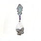 Exquisite 925 Sterling Silver Mixed Stone Floral Drop Earrings