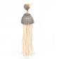 Elegant Pearl Tassel Chandelier Silver Earrings