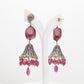 925 Sterling Silver Exquisite Handcrafted Ruby Chandelier Drop Earrings