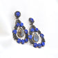 Silver Stunning Handcrafted Lapis Lazuli and Labradorite Drop Earrings
