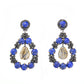Silver Stunning Handcrafted Lapis Lazuli and Labradorite Drop Earrings