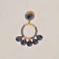 Radiant Handcrafted Blue Sapphire and CZ Drop Silver Earrings