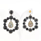 Handcrafted 925 Silver Drop Earrings with Mixed Gemstones