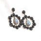 Handcrafted 925 Silver Drop Earrings with Mixed Gemstones