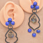 925 Silver Handcrafted Lapis Lazuli and Labradorite Drop Earrings
