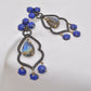 925 Silver Handcrafted Lapis Lazuli and Labradorite Drop Earrings