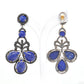 925 Sterling Silver Handcrafted Lapis Lazuli Chandelier Drop Earrings