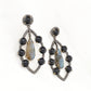 Elegant Handcrafted Onyx and Labradorite Drop Silver Earrings