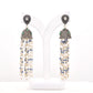 Graceful Handcrafted Pearl and Mixed Stone Tassel Earrings