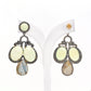 925 Sterling Silver Multi-Gemstone Chandelier Earrings – Statement Gift for Her