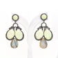 925 Sterling Silver Multi-Gemstone Chandelier Earrings – Statement Gift for Her