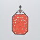 Vibrant Coral Filigree 925 Sterling Silver Pendant