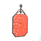 Vibrant Coral Filigree 925 Sterling Silver Pendant